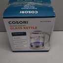 Cosori Electric Kettle, No Plastic Contact With Water, Wide Mouth For Easy Cleaning, Auto Shut Off, 1.7L Tea Kettle & Hot Water Boiler, Water Heater & Teapot, Borosilicate Glass, White, 1500W