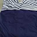 SUUKSESS Women Sexy One Piece Swimsuit Tummy Control Bathing Suit Mesh Swimdress (Blue, L)