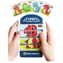 16-Piece Rotating Puzzles for Kids 4-6, Toddlers Puzzles 2-4, Road Trip, Airplane Activities Game, Travel Toys - Brain Teaser, Fine Motor Skills - Birthday Gifts Boys Girls - Dinosaur