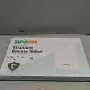 Titanium Cutting Board Double Sided Food Grade, Pure Titanium/PP for Kitchen, Cutting Board Easy to Clean[15.5*10.5+12*8.5] (Silver)