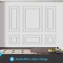 Art3d Premade Bilinear Frame Accent Molding Set, Pre-Cut Decorative Wainscoting Panel for Home Décor, Ready-to-Assemble Glue-On Wall Trim for Living Room Bedroom Corridor, 6 Separate Bilinear Frame