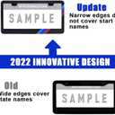 2PCS Matte License Plate Frames fit for BMW Aluminum Alloy 3 Color License Plate Cover Holder fit for All BMW License Plates Universal License Plate Covers Accessories for Front and Rear Car Tags