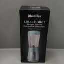 Mueller Smoothie Blender for Smoothies - Personal Blender for Shakes, Frozen Drinks, Baby Food & More, 15oz Travel Cup and Lid, Durable Stainless Steel Blades for Powerful Blending Performance (Turquoise)