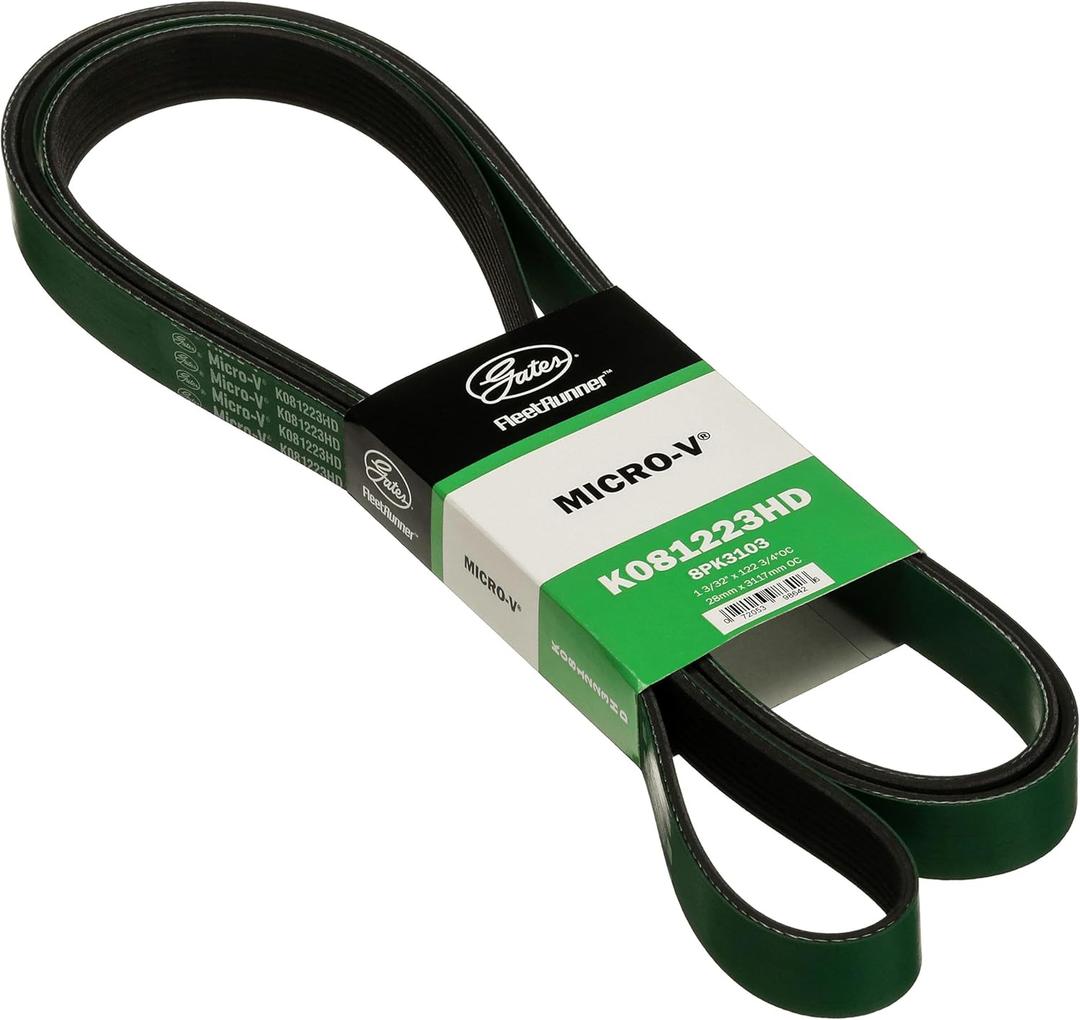 Gates K081223HD FleetRunner Micro-V Serpentine Drive Belt