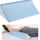 Wedge Pillow for Side Sleeping, Memory Foam Back Pillow Positioners for Side Sleeper, Preventing Bedsores, After Surgery, Pregnancy Support, Ankle Support, Bed Wedge Pillow (20 Inch Length, Blue)