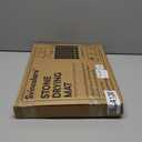 Stone Drying Mat for Kitchen Counter - Grey 12x16In Dish Drying Mat - Foldable Diatomite Stone Dish Rack - Absorbent Diatomaceous Earth Non-Slip Tray for Bathroom