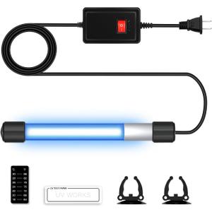 U-V Aquarium Clean Light Algae Removal LED Light Waterproof for Fish Tank Pond Aquarium (11W)