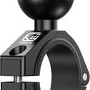 BRCOVAN 1.5'' Ball Large Round Rail Bar Clamp Mount, Aluminum Alloy, Fit for ATV UTV Roll Cages 1.5'' 1.65'' 1.75'' 1.85'' 2'' in Diameter, Fit for RAM Mounts C Size Ball Double Socket Arm