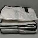 8 Pack Large Strong Moving Bags with Zippers & Carrying Handles - Water-Resistant - Heavy Duty Storage Tote for Space Saving, Fold Flat, Alternative to Moving Box (Semi-Transparent)