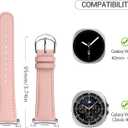 Leather Bands Compatible with Samsung Galaxy Watch 8 40mm/44mm Watch8 Classic 46mm Straps Wristbands Women Men