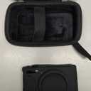 Canboc Case for Canon PowerShot SX740/SX730, Hard Carrying Case + Soft Silicone Protective Cover with Removable Lens Cover, Black