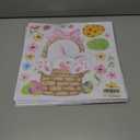 5 x Easter Window Clings Decorations for Glass Easter Window Stickers Decal Large Bunny Stickers Spring Wall Window Decor