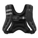 ZELUS Weighted Vest,6lb Weight Vest with Reflective Stripe for Workout, Strength Training, Running, Fitness, Muscle Building, Weight Loss, Weightlifting, Black (6 lb)