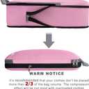 BAGAIL 4 Set/6 Set/8 Set Compression Packing Cubes Travel Accessories Expandable Packing Organizers (Cloth Pattern, 4-Pink)