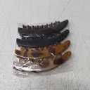 4 Pcs Banana Hair Clip for Thin to Thick Hair Ladies,Clips for Women Girls,Non Slip Bana Hair (Coffee Amber,Cream Amber,Bright Black and Matte Tortoise Shell)