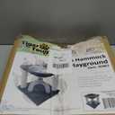 Furhaven 15.75" Tall Playground for Indoor Cats, Ft. Sisal Scratching Posts, Self-Grooming Brush, & Toy - Tiger Tough Hammock Interactive Playground - Silver, One Size