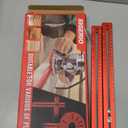 New 4 in 1 Router Milling Groove Bracket, Aluminum Alloy Router Circle Cutting Jig, Multifunctional RouterGuide Cutting Large Circles from 10" to 58", Adjustable Woodworking Tool (Rose Red)