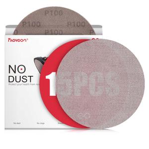 9 Inch Sanding Disc Drywall Sandpaper, Dust Free Sanding Drywall Sander Pads, 15 Pack 100 Grit