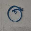 CollarDirect Rolled Leather Dog Collar, Soft Padded Round Puppy Collar, Handmade Genuine Leather Collar Dog Small Large Cat Collars 13 Colors (11-14 Inch, Light Blue)