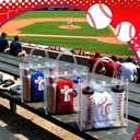 2 x 20 Pcs Baseball Snack Bags with Handles Cross, 8 x 8 x 3.15 inches