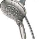 Moen Engage Spot Resist Brushed Nickel Six-Function 5.5-Inch Removable Handheld Showerhead with Magnetic Docking System, 26112SRN