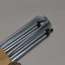 Rebar-Stakes-12-Inch-Galvanized, U Hook Trampoline Stakes 6 Pack Ground Anchors Tent Stakes Heavy Duty for Plants Anti-Rust Landscape Fabric Stakes Artificial Turf