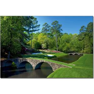 Golf Landscape Large Artwork for Bedroom Living Room Wall Art Golf Course Golf Club Home Decorations Poster Print Framed Ready to Hang 16x24inch