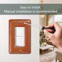 Cherry Switch Plates and Outlets Single Decorator Light Switch Cover Plate Decorative Real Wood Light Switch Cover Platefor Home and Office Use