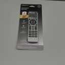 GE Universal Remote Control for Samsung, Vizio, LG, Sony, Sharp, Roku, Apple TV, TCL, Panasonic, Smart TVs, Streaming Players, Blu-ray, DVD, 4-Device, Silver, 33709