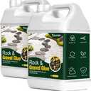 Teexpert 2 Gallon Rock Glue for Landscaping  Strong Pea Gravel Glue & Stone Glue Mulch Glue for Rock Adhesive Binder Sticky Rock Glue for Outdoor Landscape Walkways, Yards, Patios, Driveways