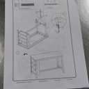 Signature Design by Ashley Caitbrook Rustic Rectangular Counter Height Dining Table, Storage, Seats 4, 2 Fixed Shelves, Wood, 60" W x 30" D x 36" H, Dark Gray