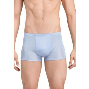 Men's Silk Boxer Briefs Underwear Breathable Moisture-Wicking Pure Silk Panties for Man (Purple, S)