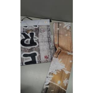 3pcs Christmas Door Cover Porch Signs Xmas Banner Front Door Cover Christmas Decor Backdrop