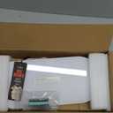 TSJ OFFICE Glass Desktop Whiteboard - 17 X 7 Inches Small Dry Erase Board with Warm White Light, Glass White Board Surface Notepad with 1 Drawer, Desk Organizers for Office, Home, School Supplies