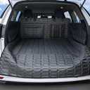 Reliadura SUV Cargo Liner for Dogs, Waterproof Pet Cargo Cover with Bumper Flap Protector, Scrachproof Non-Slip Dog Seat Mat for SUVs, Large Size Cargo Liner Universal Fit Black