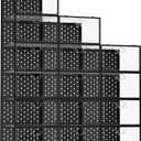Pinkpum 15 Pack X-Large Shoe Storage Boxes Fit Size 11, Shoe Organizer for Closet Clear Plastic Stackable Shoe Dispaly Case Bins Holder, Sneaker Storage for Sneakerheads Black