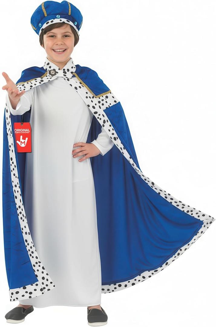fun shack Blue Wiseman Costume Kids, Wise Man Costume for Boys, Boys Christmas Costumes, Nativity Costumes for Kids (Large)