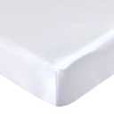 Satin Crib Sheets 2 Pack Soft & Silky Fitted for Baby Hair and Skin, White