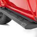 Rough Country HD2 Aluminum Running Boards for Chevy Silverado & GMC Sierra 1500 (2007-2018) Crew Cab - 5" Wide Non-Slip Step, Easy Bolt-on Install