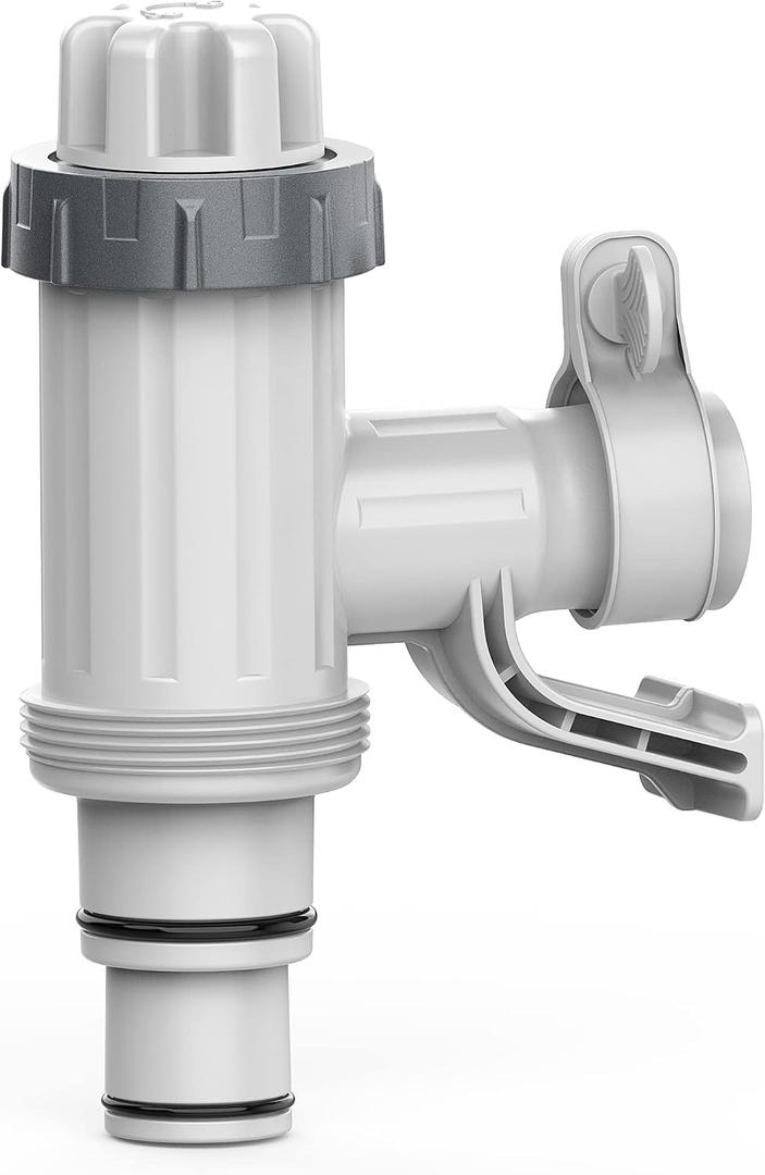 SUMMERBUDDY Pool Hose Adapter for Above Ground Swimming Pool, Pool Replacement Parts with Plunger Valve and Pool Pipe Holder Compatible with Intex/Bestway/Stock Tank Pool, Pool Pump Parts