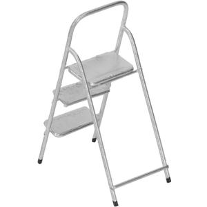 JTLB 1/12 Miniature Step Ladder Metal Delicate Texture Mini 3 Step Ladder for Dollhouse Furniture Accessories (Silver)