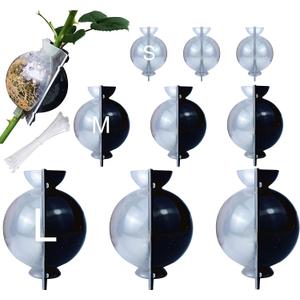 MIIIM 9 PCS Air Layering Propagation Kit, Reusable Half Clear Grafting Ball, Air Layering Pods Clear, Plant Rooting Ball for Fast Propagation (S+M+L)