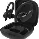 Wireless Bluetooth Sports Headphones - IPX5 Waterproof Bluetooth 5.0 in-Ear Bass Earphones Running Workout Headset with Earhook Microphone