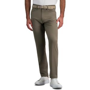 Haggar Sport Mens Nylon Performance Stretch 5-Pocket Straight Fit Tech Pant (36W x 32L, Herb)