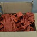 BGment Luxury Velvet Curtains 90 Inches for Living Room, Terracotta Rust Fall Decor Blackout Velvet Curtains Super Soft Drapes with Back Tab and Rod Pocket for Bedroom, Set of 2 Panels, 52 x 90 Inch