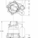 Zoeller M57 Mighty-Mate Submersible Sump Pump - 3/10 HP Cast Iron -115V