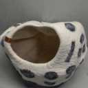 MEOWFIA Cat Cave  Premium Felt Cat Bed for Indoor Cats, Handmade Merino Wool (Snow Leopard, Large)