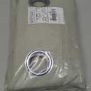 NICETOWN Linen Sheer Curtains Flax Textured, Grommet Top Casual Thick Semitransparent Flax Sheer Privacy Window Treatment for Loft/Apartment, Sage Green, W52 x L63, Sold by 2 Panels