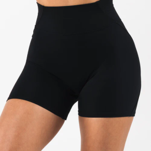 Sunzel No Front Seam Biker Shorts for Women with Pockets, Yoga Workout Gym Bike Shorts with Tummy Control, Size: Small