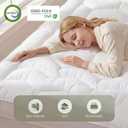 Queen Size Mattress Topper, Thick Mattress Pad for Back Pain Relief
Thick Pillow Top Bed Topper Mattress Pad for Deep Sleep, Cooling Deep Pocket 6-21" Fits Mattresses for Couples & Guest Rooms